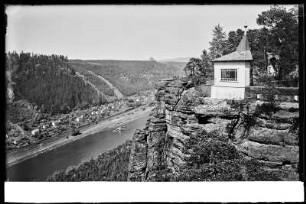 Belvedere bei Elbleiten, Blick auf Niedergrund