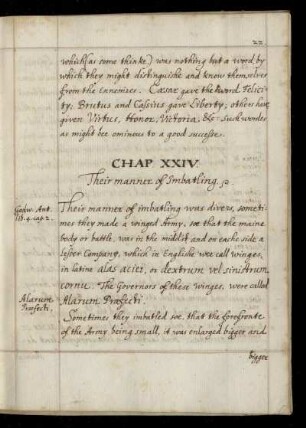 Chap. XXIV. Their manner of Imbatling