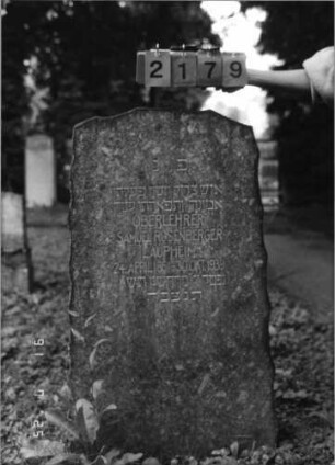 Grabstein 2179 [Hahn S. 178 Grab-Nr. 3144]