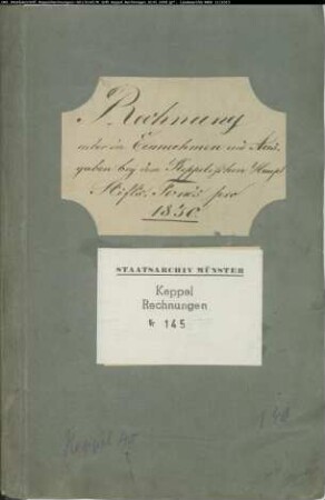 Rechnung des Stiftsfonds