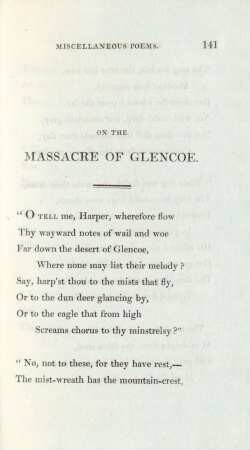 On the massacre of Glencoe