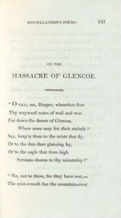On the massacre of Glencoe