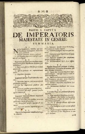 Caput I. De Imperatoris Majestate In Genere.