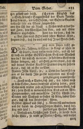 233-239, Vom Gebet (§ 191 - 196)