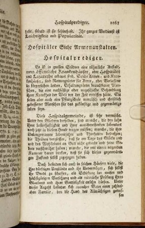 Hospitäler Siehe Armenanstalten. - Hypochondrie Siehe Melancholie.
