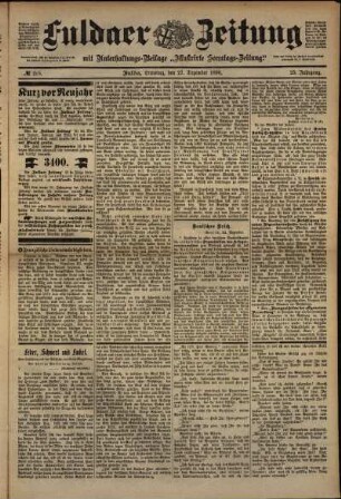 Ausgabe vom Dienstag, den 27. Dezember 1898.