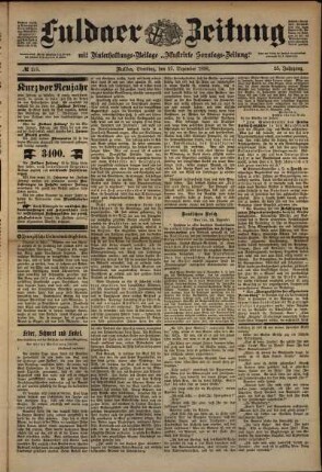 Ausgabe vom Dienstag, den 27. Dezember 1898.
