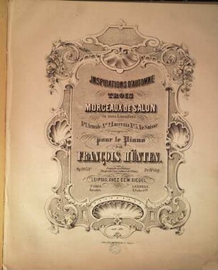 Inspirations d'automne : trois morceaux de salon ; pour le piano ; op. 203, 1. Armide