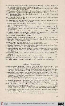 Anhang: Faksimilia usw. (Nr. 255-277)