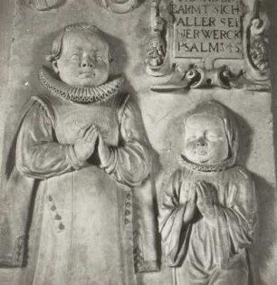 Epitaph für Sigmund Pfeifer (verstorben 1592) und seinen 1591 totgeborenen Bruder