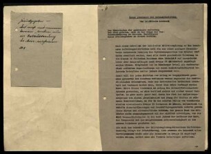 Stellungnahmen zur Änderung des Befreiungsgesetzes vom Oktober 1947