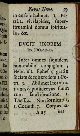 Ducit uxorem in domino.