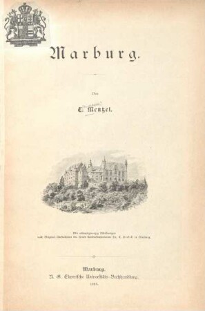 Marburg : mit achtundzwanzig Abbildungen