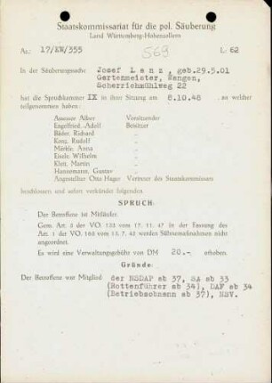 Lanz, Josef