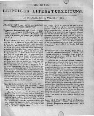 1802-11-18 : 121. Stück