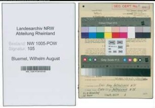 Entnazifizierung Wilhelm August Bluemel , geb. 05.11.1901 (Bauarbeiter)