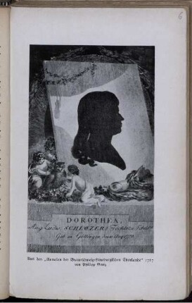 Ill. "Dorothea, Aug. Ludw. Schlözers Tochter ..."
