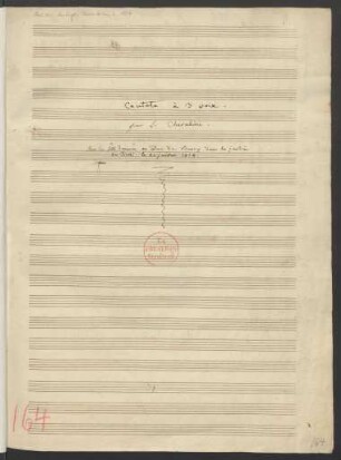 Auguste tige de nos rois des Bourbons; V (3), orch; C-Dur