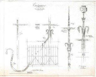 Gsaenger, Gustav; Oberstdorf / Allgäu (Bayern); Ev. Kirche - Tor zum Innenhof (Ansicht, Details)