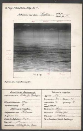 Ballonaufnahmen aus dem Artois: Agny - Beaurains von Guémappe aus