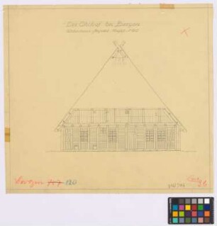 Bergen (Landkreis Celle): Ohlhof. Wohnhaus (Giebel-Ansicht)