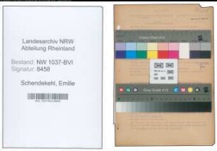 Entnazifizierung Emilie Schendekehl , geb. 14.01.1898 (Lehrerin)
