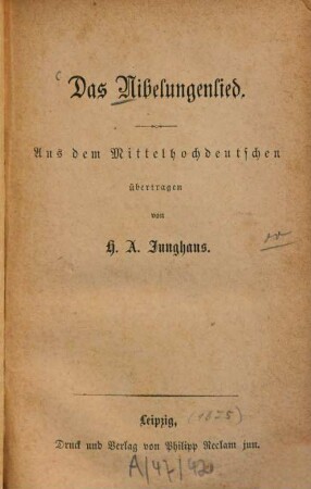 Das Nibelungenlied