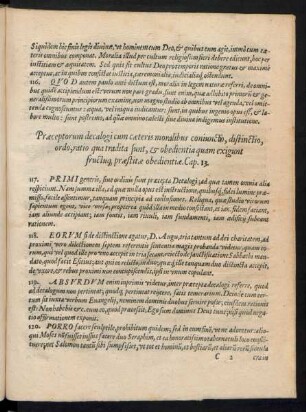 Praeceptorum decalogi cum caeteris moralibus coniunctio, distinctio, ordo, ratio ... Cap. 13.