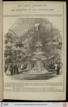 The Great Exhibition of the Industry of all Nations, 1851