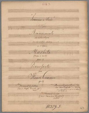 Souvenir de Verdi, pf, op. 59/3 - BSB Mus.Schott.Ha 10996-2