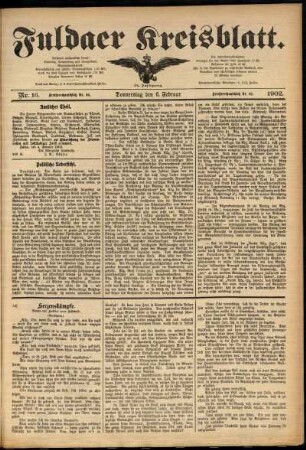 Ausgabe vom Donnerstag, den 06. Februar 1902.