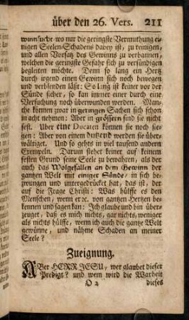 211-240, Zueignung.