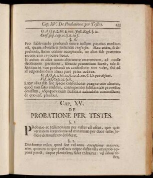 Cap. XV. De Probatione Per Testes.