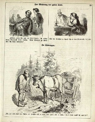 "Zur Wahrung des guten Tons" "In Thüringen"