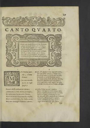 Canto Quarto. - Sesto.