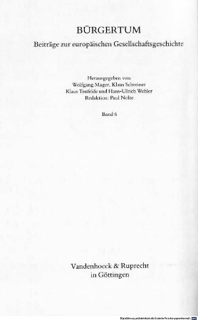 Auf dem Weg ins Bürgerleben : Kindheit und Erziehung in deutschen und englischen Bürgerfamilien ; 1840 - 1914