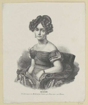 Bildnis der Marie von Mecklenburg-Strelitz