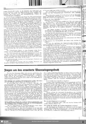 Fragen um das erweiterte Wareneingangsbuch