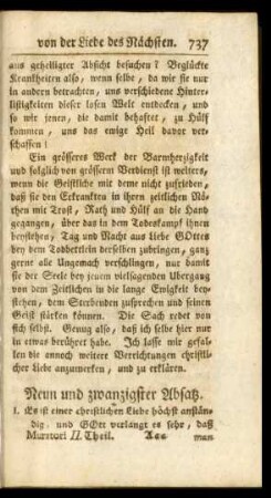 Neun und zwanzigster Absatz
