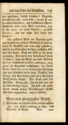 Neun und zwanzigster Absatz
