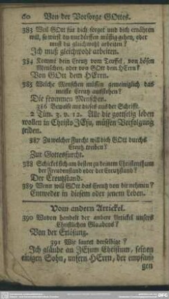 Von andern Artickel