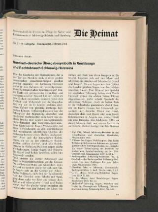 Nr. 2, 75. Jahrgang, Neumünster, Februar 1968