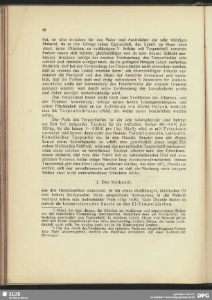 2. Das Nelkenöl.