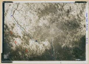Foto des Geländes am linken Flügel des Regiments 109 nordwestlich von Esnes-en-Argonne (Luftbild)