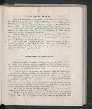 19) Das chemische Laboratorium.
