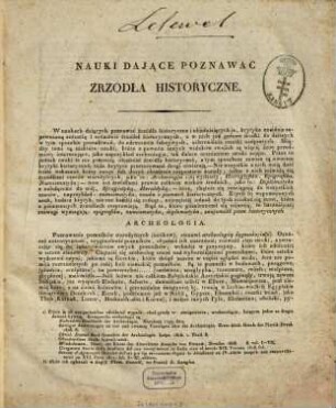 Nauki dające poznawać źrzódła historyczne