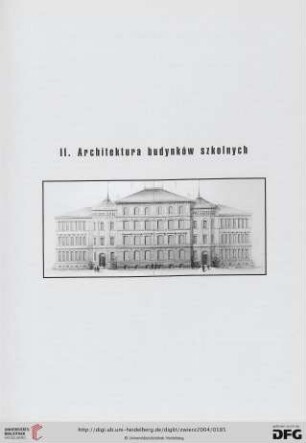 II. Architektura budynków szkolnych