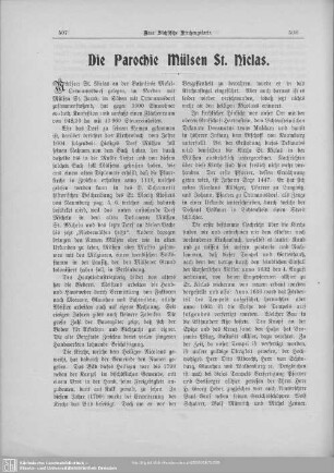 Die Parochie Mülsen St. Niclas