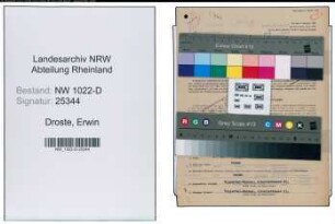 Entnazifizierung Erwin Droste , geb. 20.12.1904 (Kaufmaennischer Angestellter)