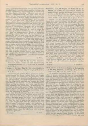 398-399 [Rezension] Elliot, Charles, A Treatise on the Inspiration of the Holy Scriptures